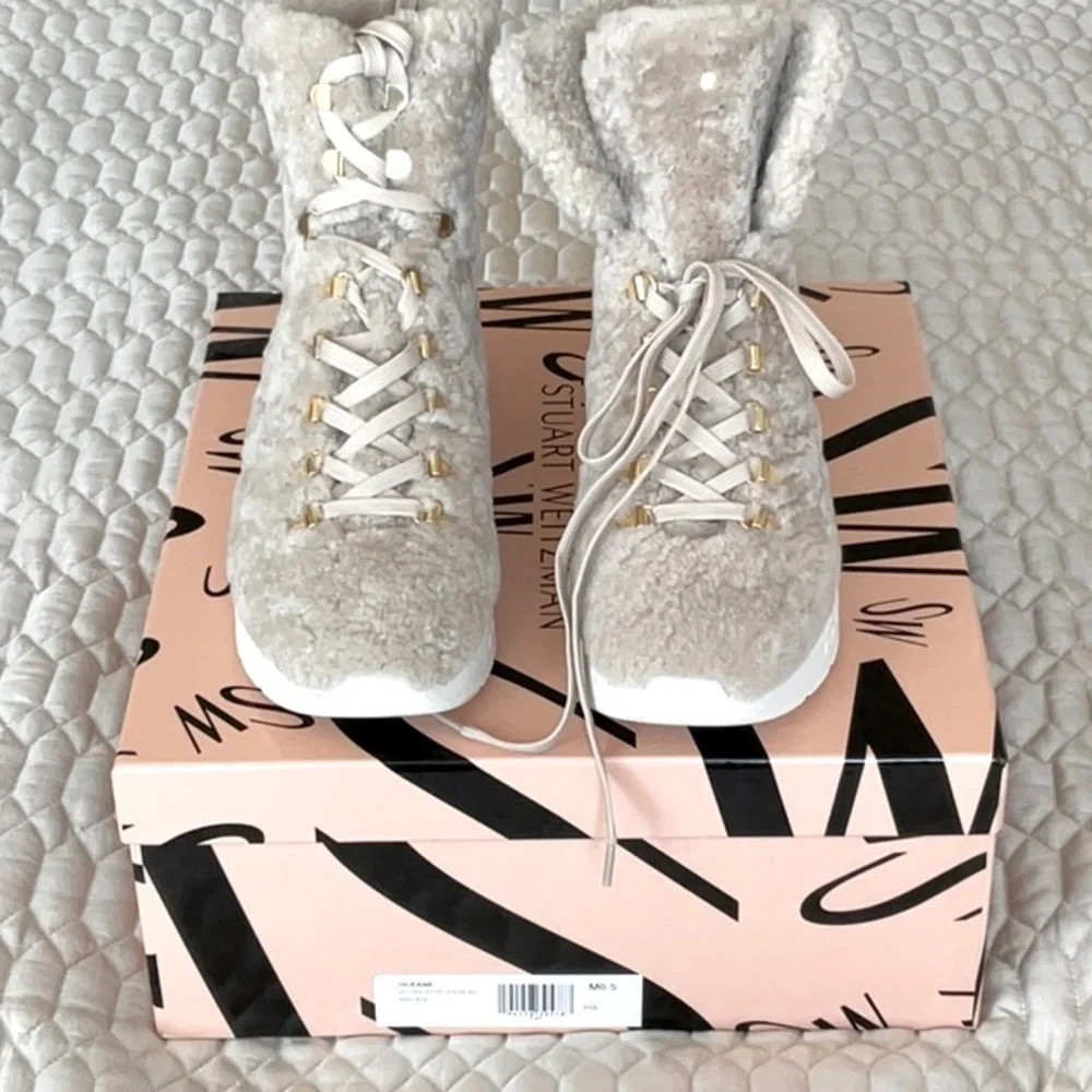 Stuart Weitzman shearling boots - Picture 2 of 4